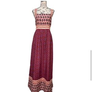 Faherty Gracie Dress Bali Bloom Organic Cotton Linen